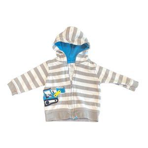 Carter's Just One You Boys Full Zip Hoodie Boys Striped 6 Months